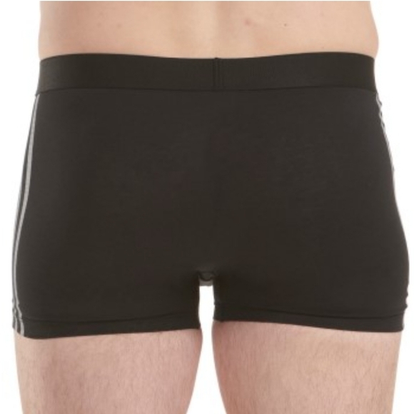 Adidas Men's 3 Pack Trunk Active Flex Cotton 3 Stripes Black Size Large - Picture 2 of 15